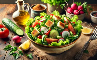 الفتوش الشامي | سلطة قرمشة ونكهة منعشة من لبنان وسوريا