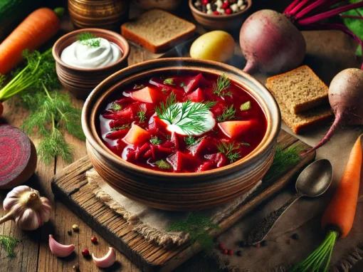 البورشت | الحساء الأوكراني الأشهر وأسرار تحضيره اللذيذ 🥣🇺🇦