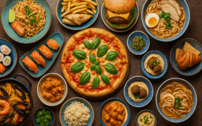 رحلة حول العالم عبر المطبخ | أشهر 100 أكلة وأصولها