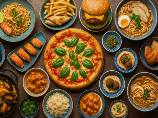 رحلة حول العالم عبر المطبخ | أشهر 100 أكلة وأصولها