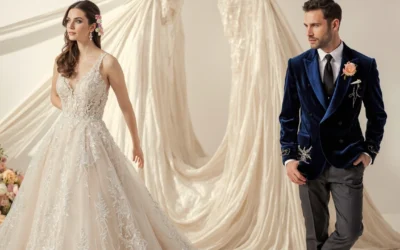 دليل موضة أعراس 2026 | أحدث صيحات فساتين الزفاف وبدل العرسان الفاخرة