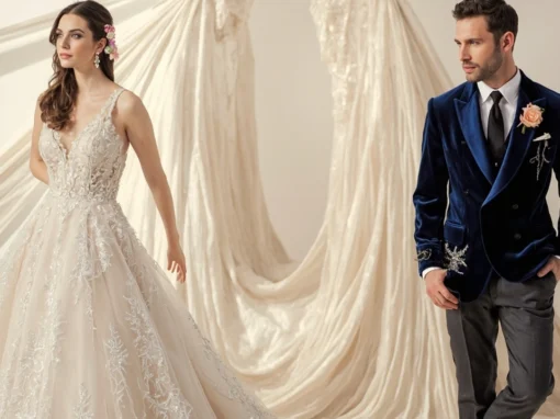 دليل موضة أعراس 2026 | أحدث صيحات فساتين الزفاف وبدل العرسان الفاخرة